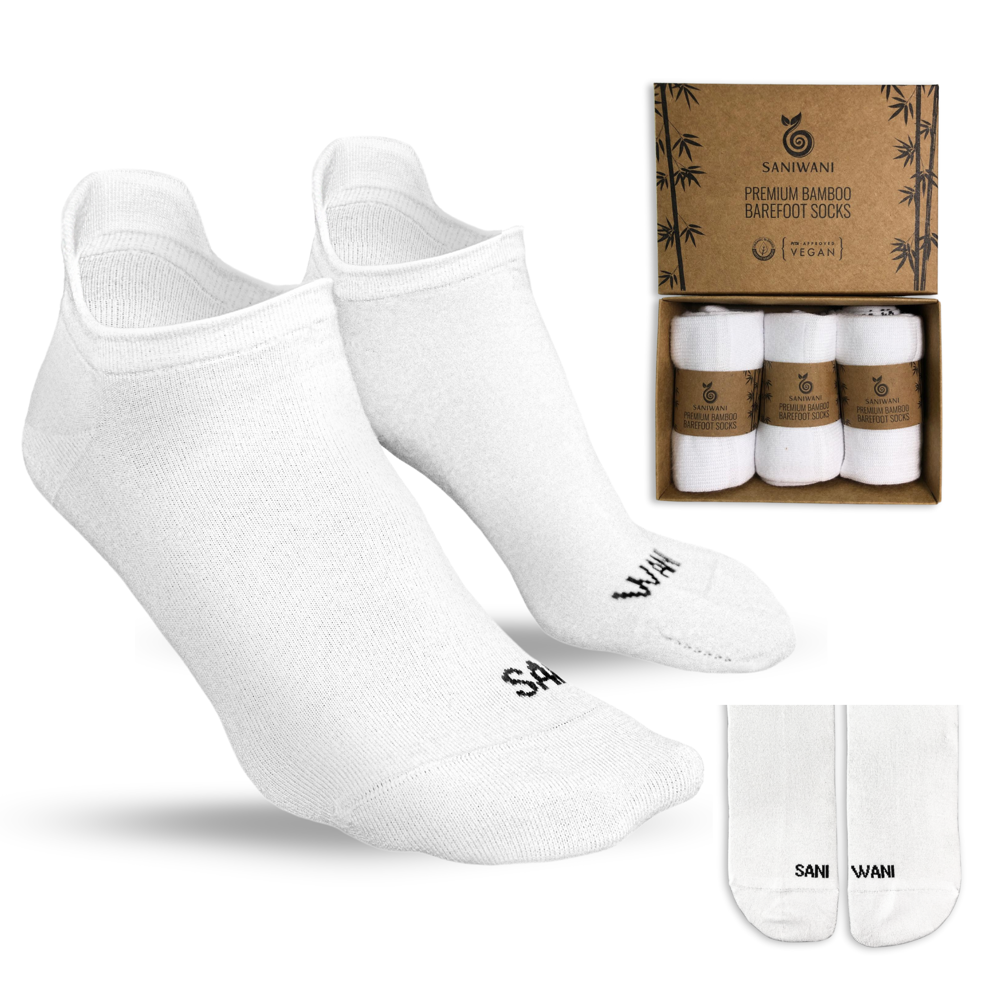 Calcetines de bambú orgánico anatomicos tobilleros